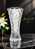 گلدان آنجلیکا بلور تراش دست وارداتی