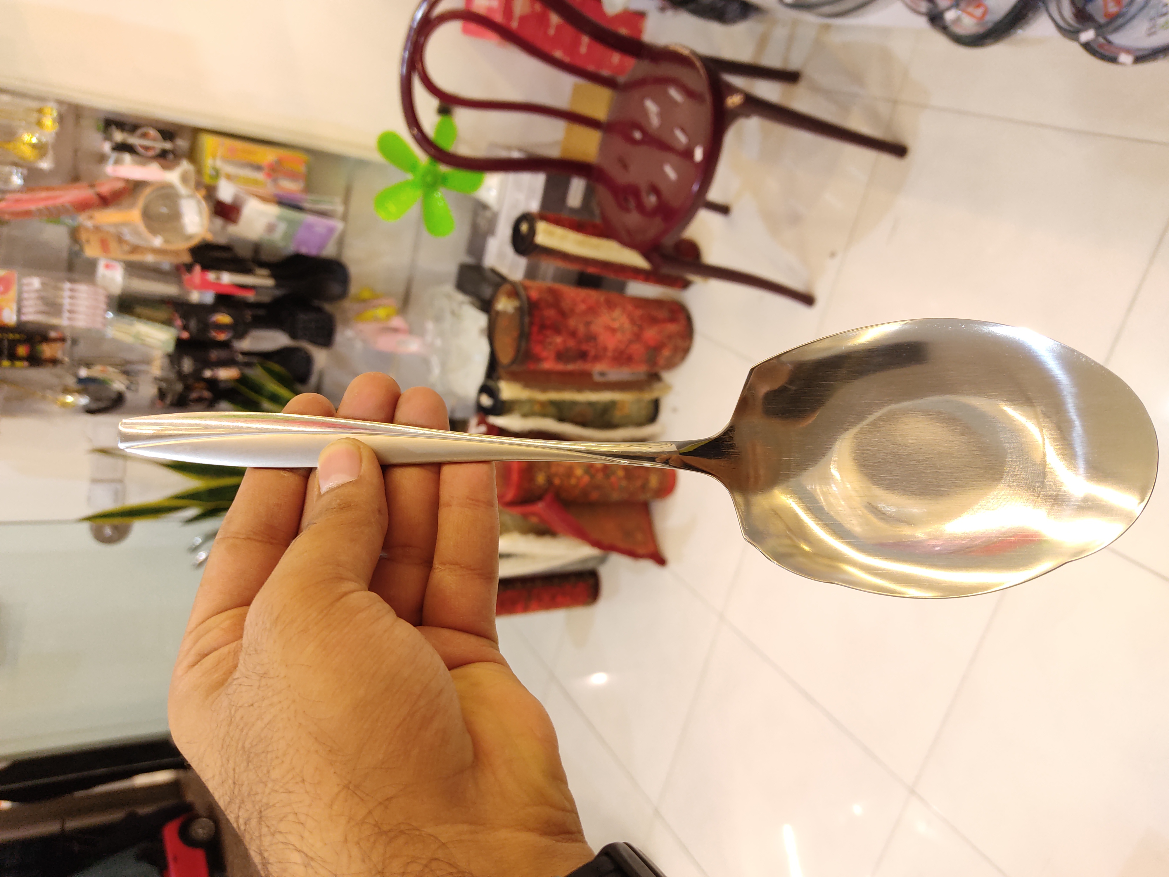 کفگیر کوچک استیل آهنربا نگیر مدل شیکاگو